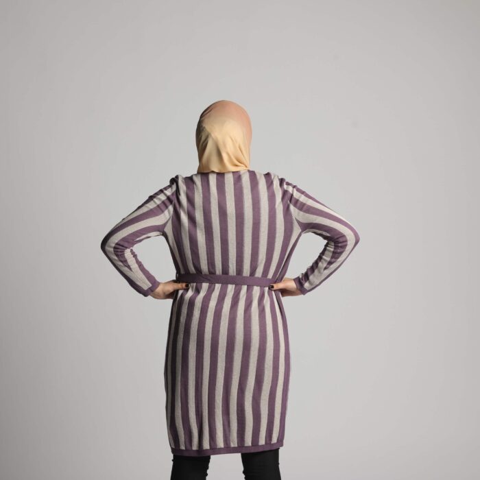 Women Striped Cardigan - Image 4