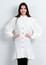 Women Plain Long Blouse - Image 2