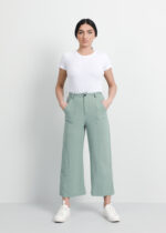 Women Plain Wide-Leg Trouser
