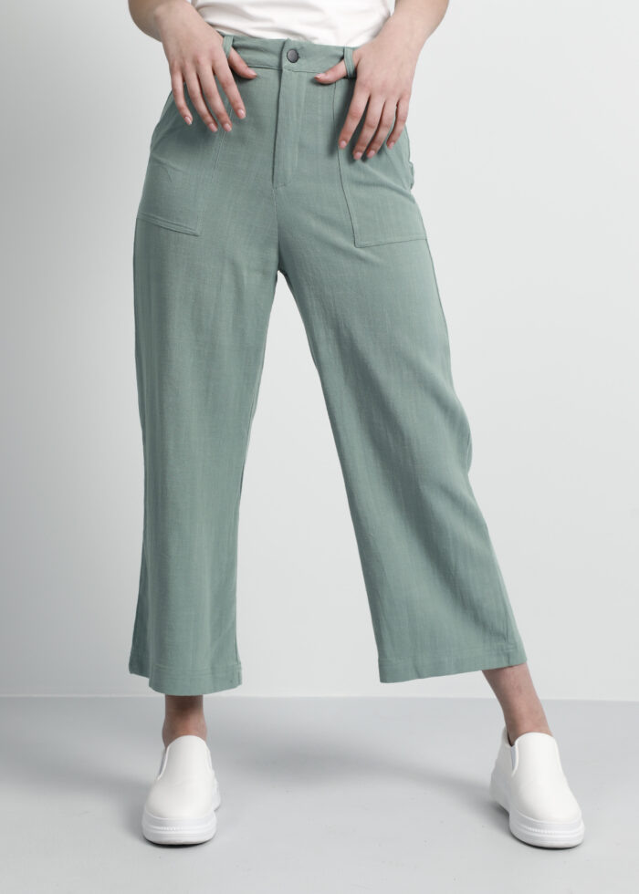 Women Plain Wide-Leg Trouser - Image 2