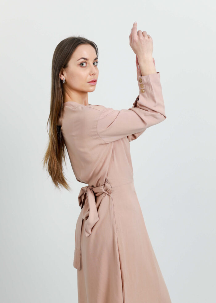 Women Long Plain Dress - Image 3