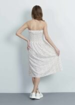 Women Floral Strapless Short Dress - Image 4