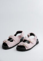 Women Faux Fur Sandal - Image 2