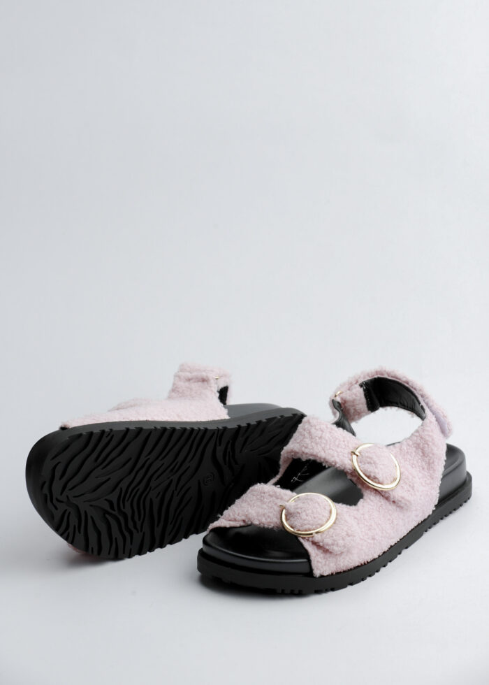 Women Faux Fur Sandal - Image 3