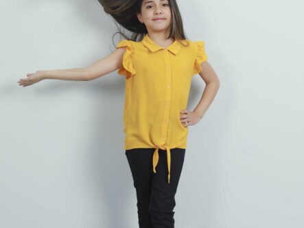 Kids Girl Plain Shirt Cut