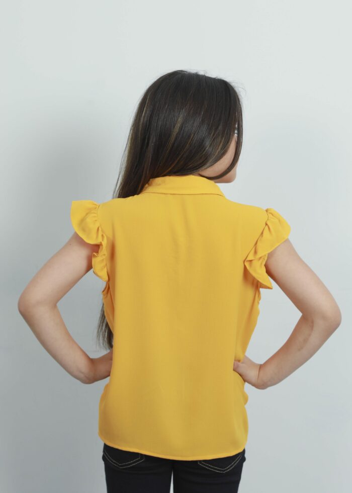 Kids Girl Plain Shirt Cut - Image 4
