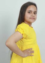 ⁦فستان أطفال بناتي قصير طبقات⁩ - الصورة ⁦3⁩