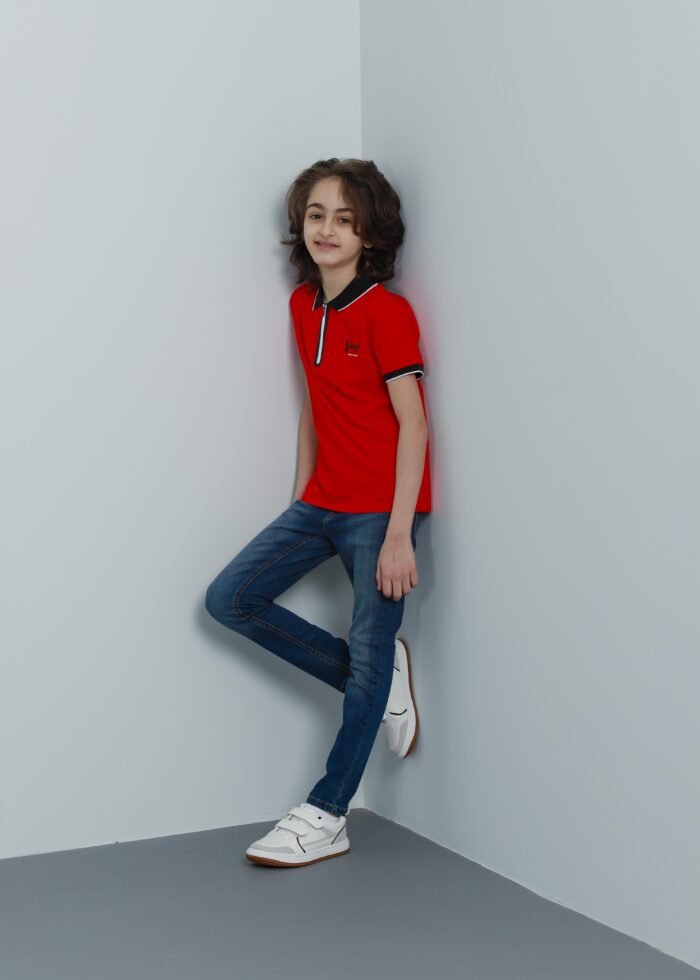 Kids Boy Polo T-Shirt - Image 1