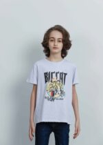 ⁦تيشيرت أطفال ولادي بطباعة تصميم نمر⁩ - الصورة ⁦2⁩
