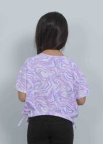 Kids Girl Colorful Printed Crop Top - Image 4