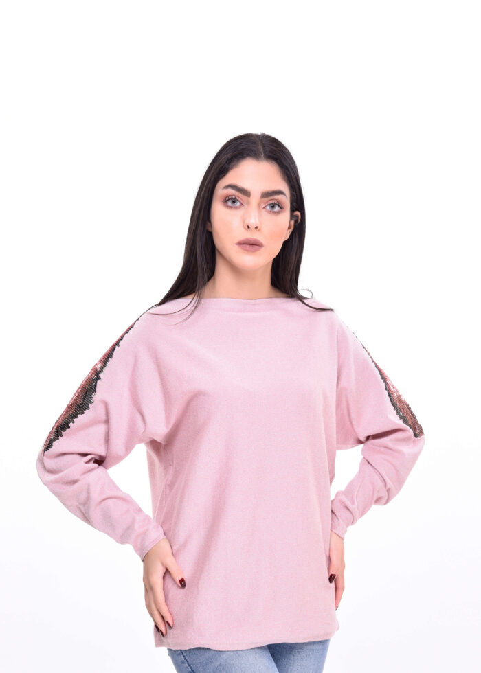 ⁦كنزة مزينة بالترتر⁩ - الصورة ⁦1⁩