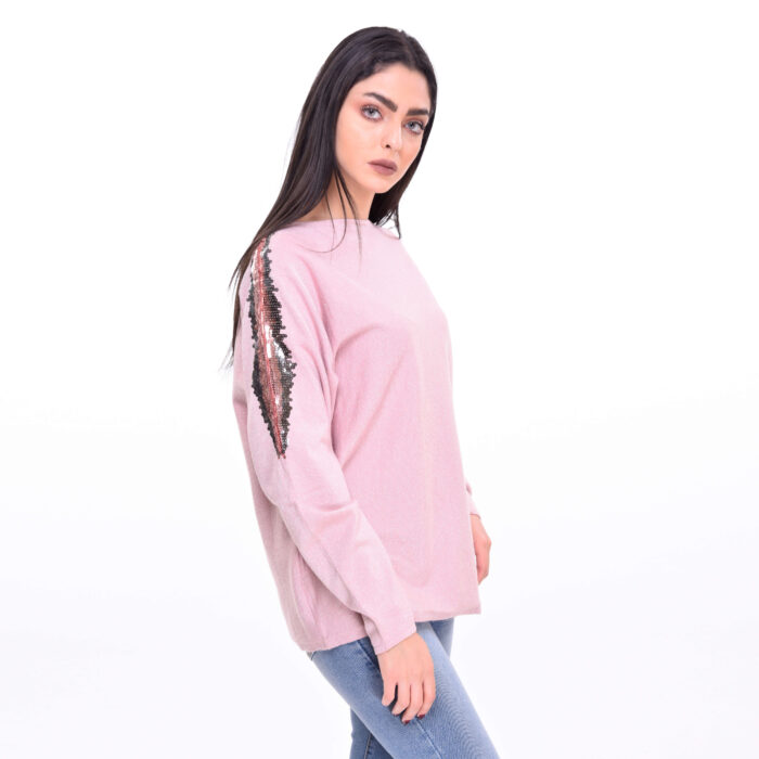 ⁦كنزة مزينة بالترتر⁩ - الصورة ⁦2⁩