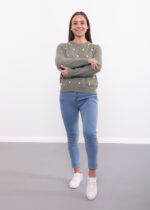 Polka Dots Knitted Sweater