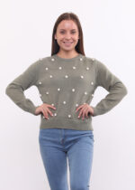 Polka Dots Knitted Sweater - Image 2