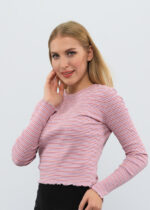 Tight-fitting Striped Women's Blouse - Image 3