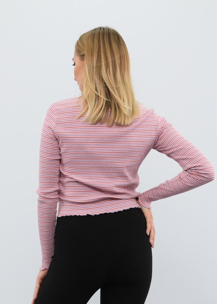Tight-fitting Striped Women's Blouse - Image 4