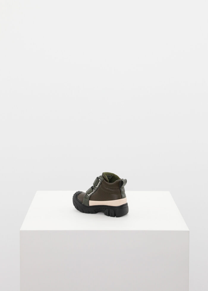 Two-Colored, Strap-on, Leather Boys' Shoes - Image 4