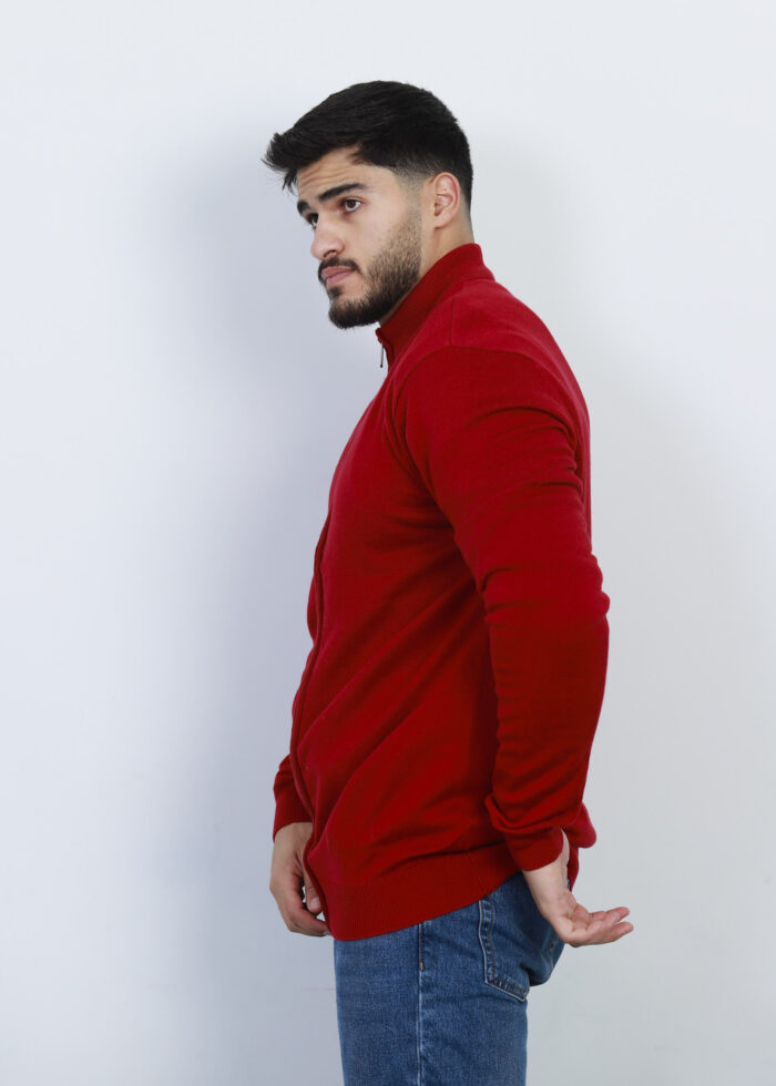 ⁦كنزة رجالي بتصميم محبوك سادة⁩ - الصورة ⁦3⁩