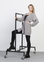 Women Plain Knitted Glittery Cardigan