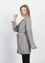 Women Plain Knitted Glittery Cardigan - Image 3