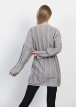 Women Plain Knitted Glittery Cardigan - Image 4