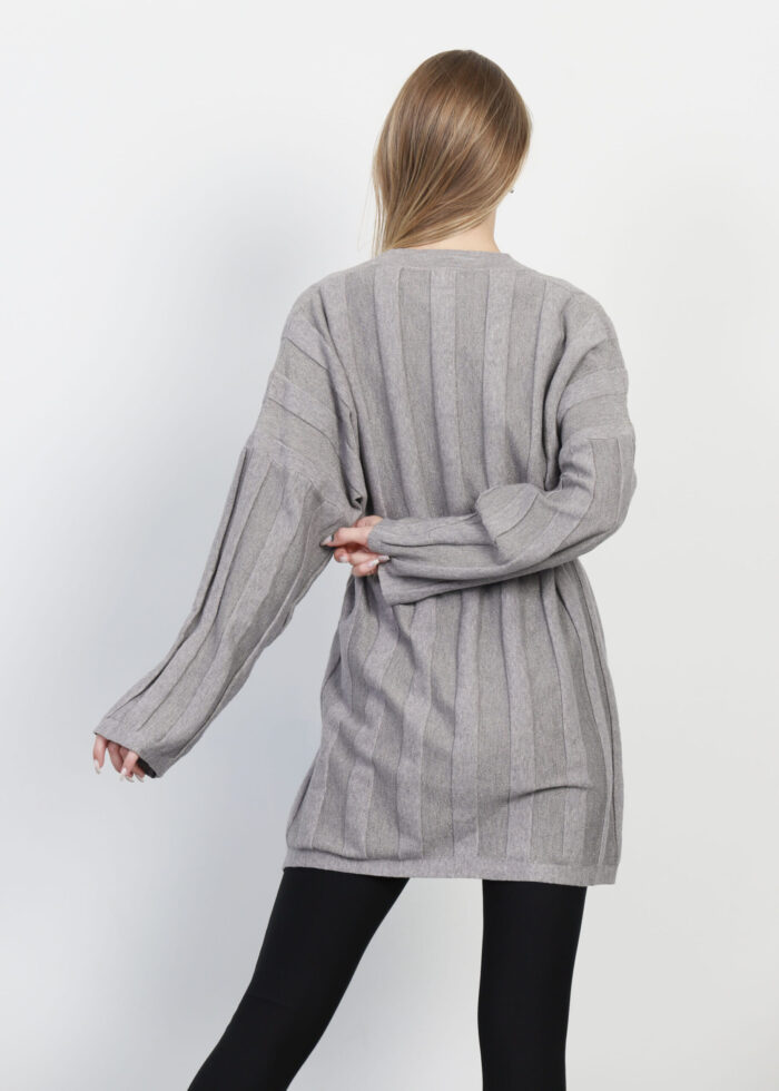 Women Plain Knitted Glittery Cardigan - Image 4