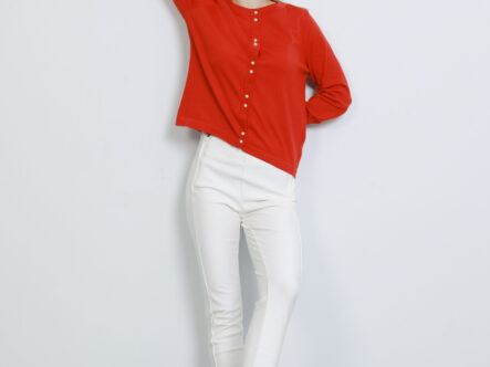 Women Knitted Design Plain Jacket