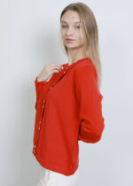 Women Knitted Design Plain Jacket - Image 3