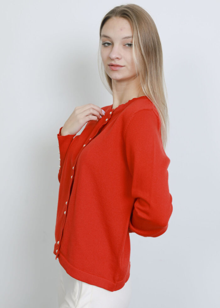 Women Knitted Design Plain Jacket - Image 3