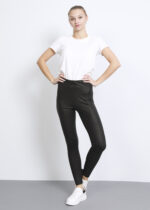Women Plain Leather Leggings