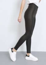 Women Plain Leather Leggings - Image 3