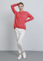 Women Knitted Design Plain Blouse