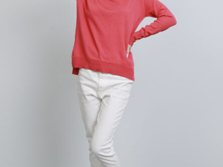 Women Knitted Design Plain Blouse