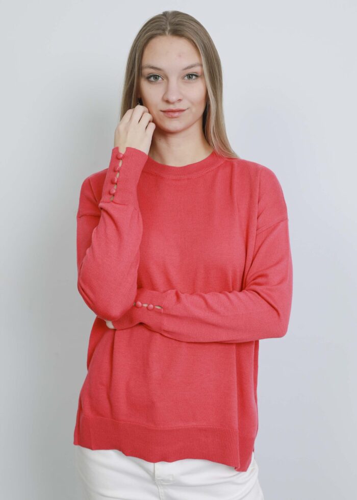 Women Knitted Design Plain Blouse - Image 2