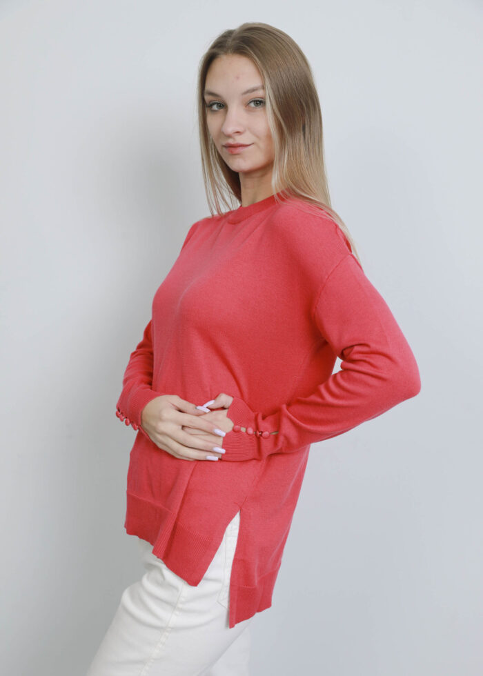 Women Knitted Design Plain Blouse - Image 3