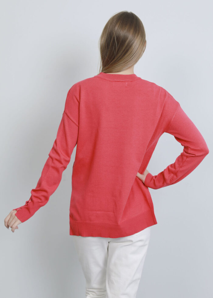Women Knitted Design Plain Blouse - Image 4