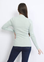 Women Plain Knitted Design Blouse - Image 4