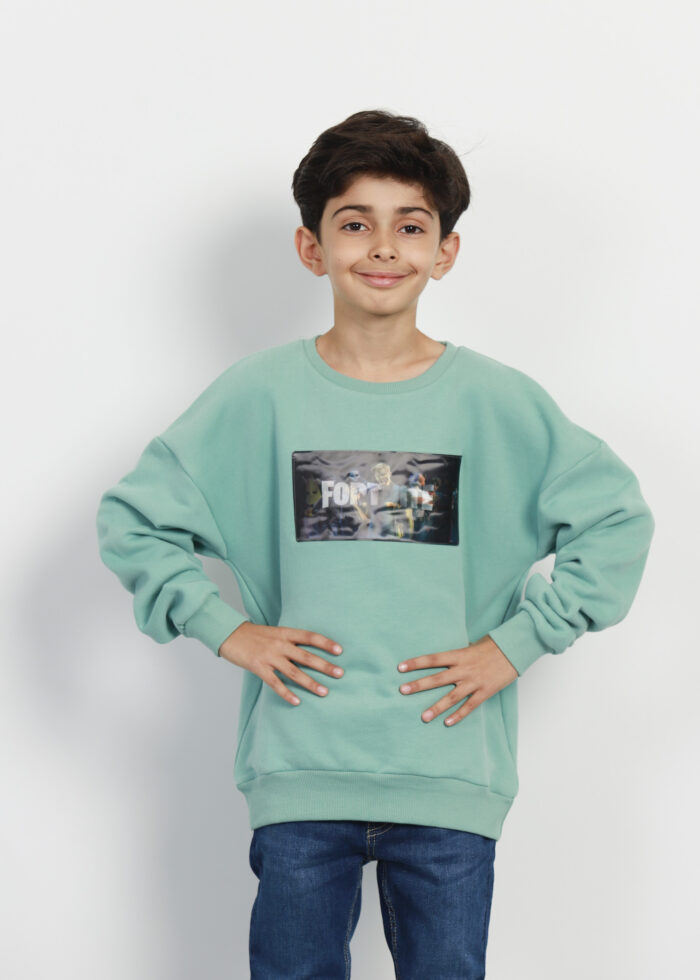 Kids Boy Fortnite Printed Blouse - Image 2