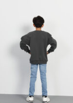Kids Boy Glittery Smile Face Printed Blouse - Image 4