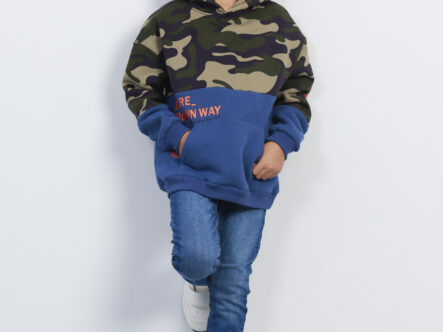 Kids Boy Two-Tone Hoodie