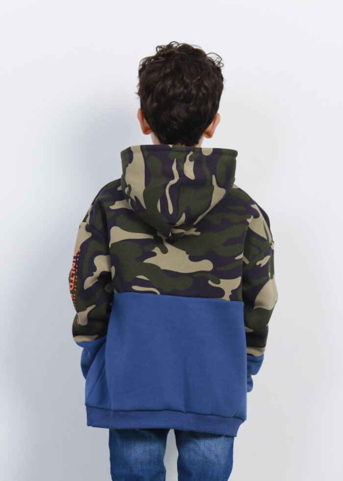 Kids Boy Two-Tone Hoodie - Image 4