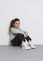 Kids Girl Glittery Plain High-Neck Blouse