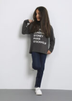 Kids Girl City Names Printed Blouse