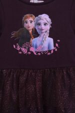 Baby Girl Elsa and Anna Printed Short Dress - Image 2