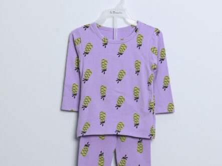 Baby Girl Pineapple Printed Two-Pieces Pajama