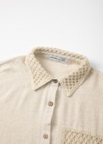 ⁦قميص نسائي بتصميم كروشيه⁩ - الصورة ⁦2⁩