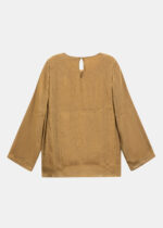 ⁦بلوزة نسائي بنسيج لامع⁩ - الصورة ⁦7⁩