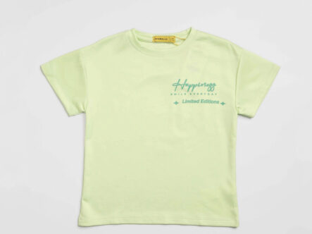 تيشيرت أطفال ولادي بطباعة سمايلي فيس