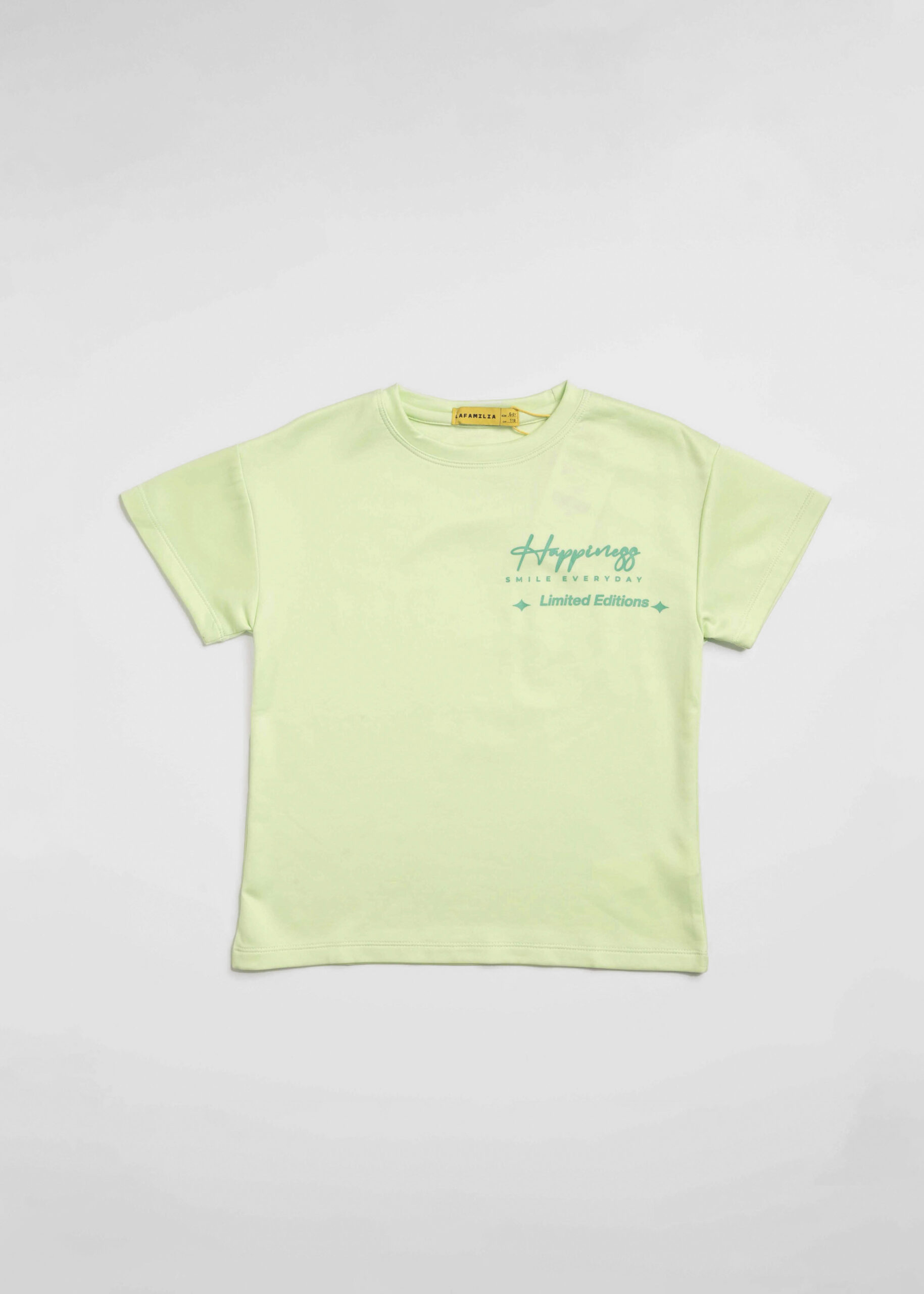 6125316043022-a تيشيرت أطفال ولادي بطباعة سمايلي فيس - الصورة 1