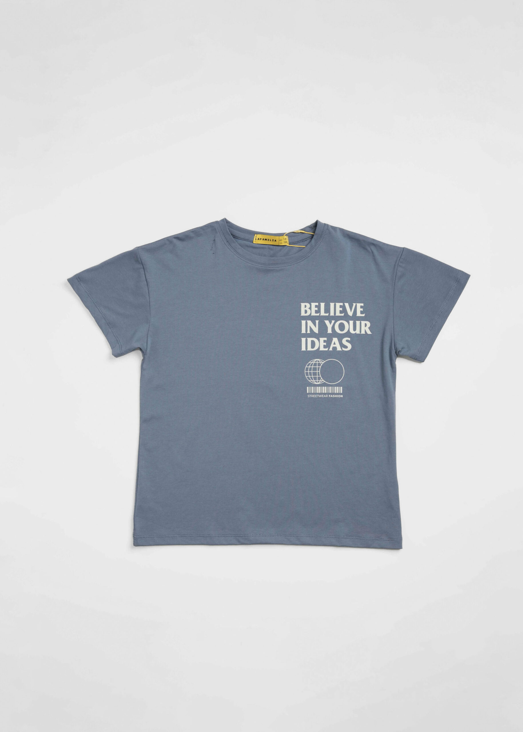 6125316046210-a تيشيرت أطفال ولادي بطباعة “Believe in your Ideas” - الصورة 1